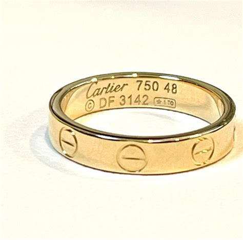 cartier love ring pre owned|cartier love ring 750 52833a.